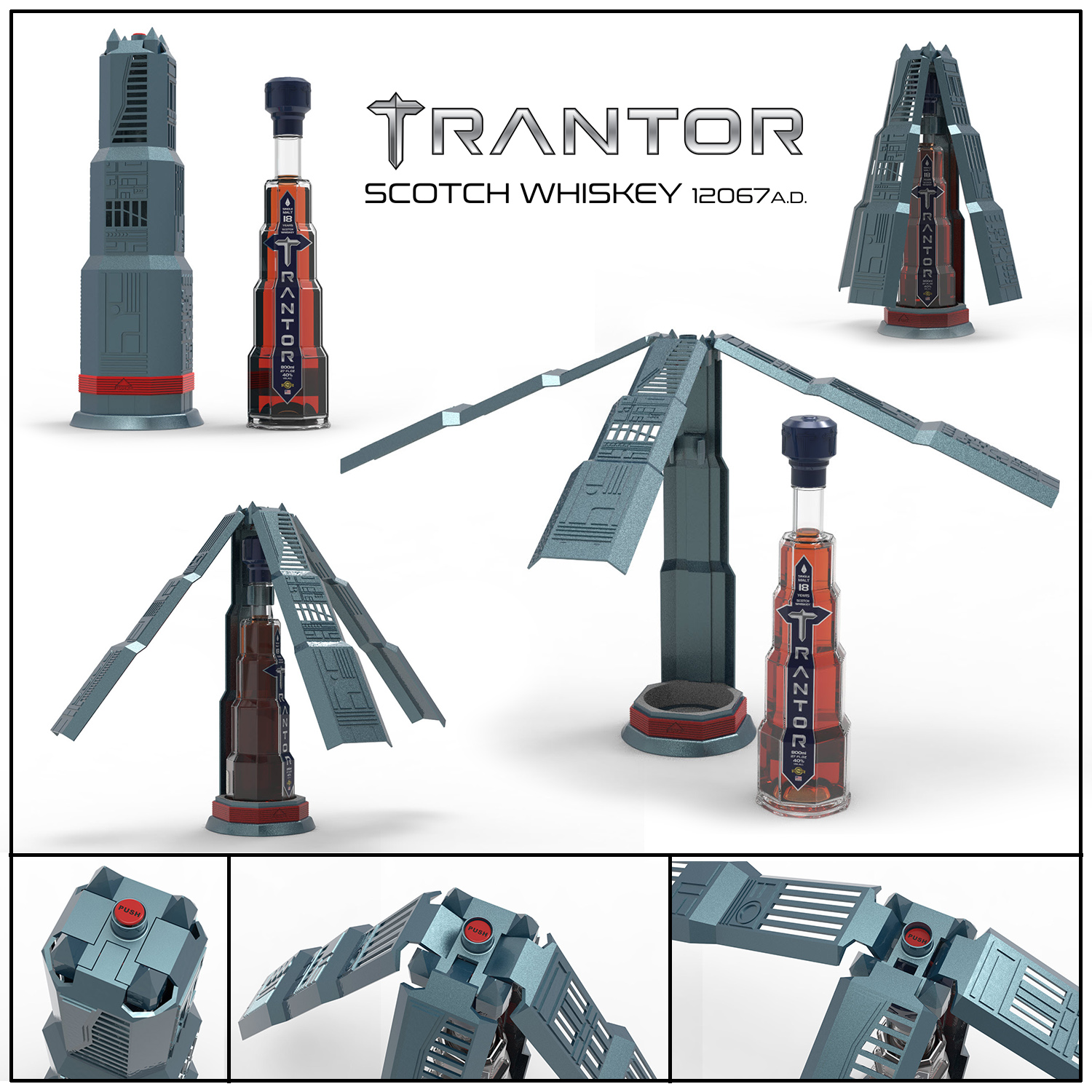 Trantor Scotch Whiskey Packagting USA